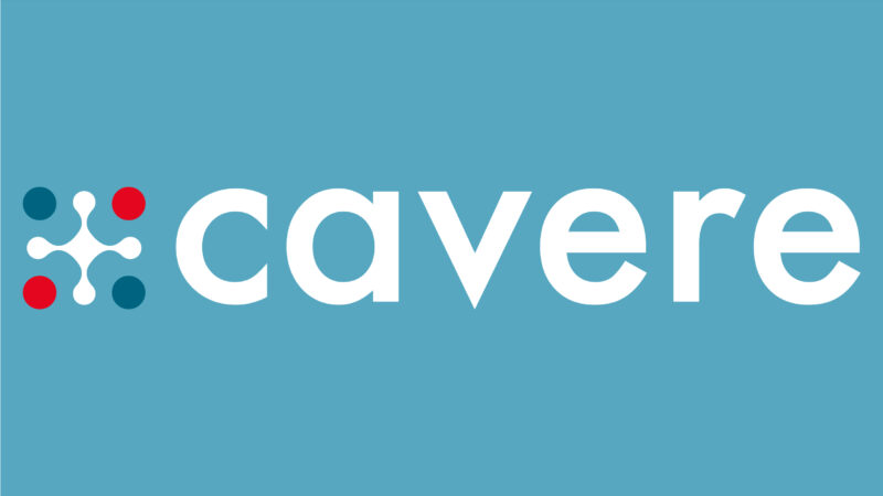 Logo Cavere cyber cyan