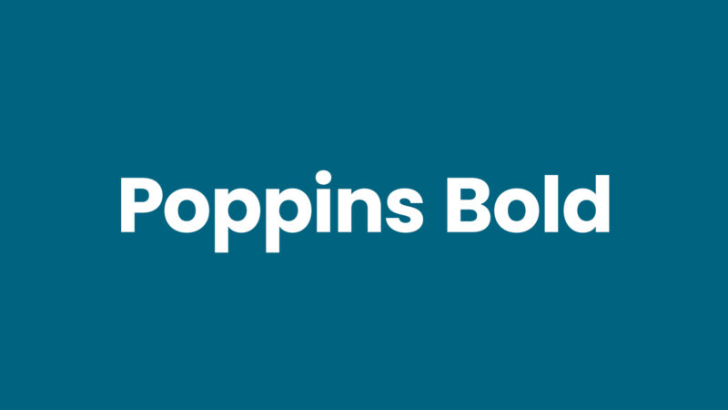 Poppins Bold
